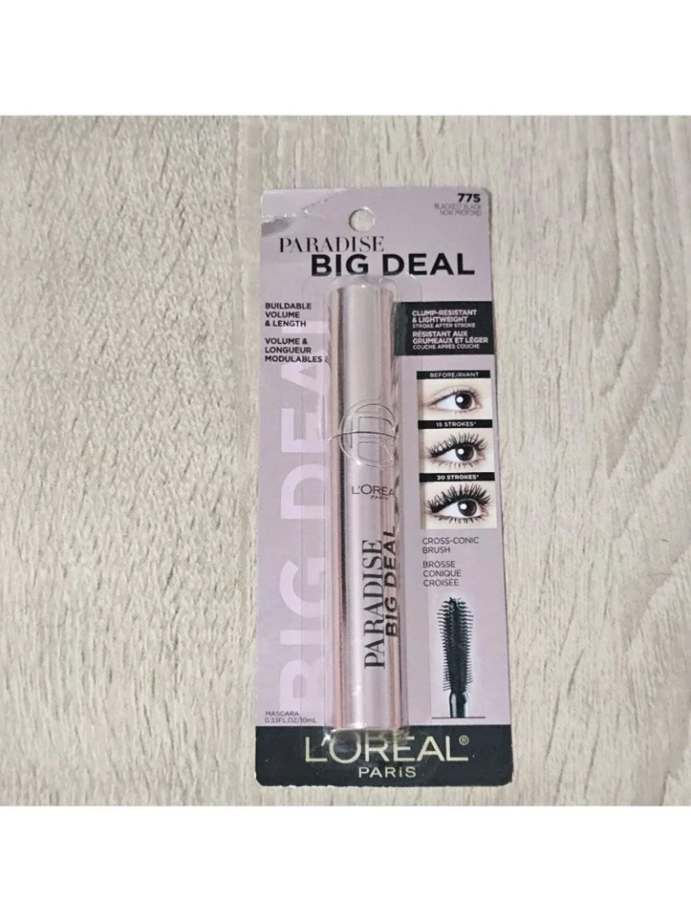L'Oreal Paris Paradise Big Deal Mascara Volumizing Lengthening, 2pk 775 Blackest